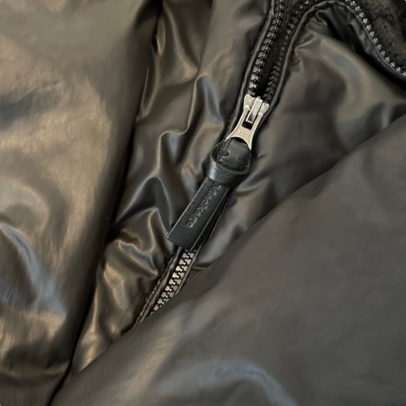 SOLD:Mackage Women's Down Kay Knit Collar Puffer Jacket - Black, S - Picture 3 of 13